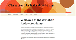 Desktop Screenshot of christianartists-academy.org