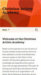 Mobile Screenshot of christianartists-academy.org